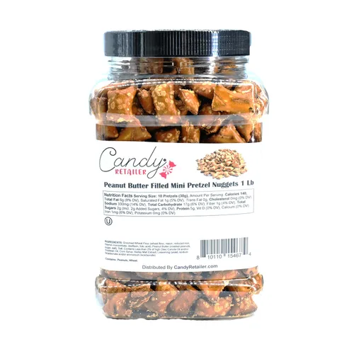 Miniatura 2 de Candy Retailer Mini pepitas de pretzel rellenas de mantequilla de maní, 1 libra