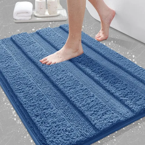Miniatura 23 de IM HOME Bathroom Rugs, Ultra Soft Plush Fluffy Microfiber Absorbent Bath Mat, Non-Slip Backing, Machine Washable Bath Mats for Bathroom Floor, Tub