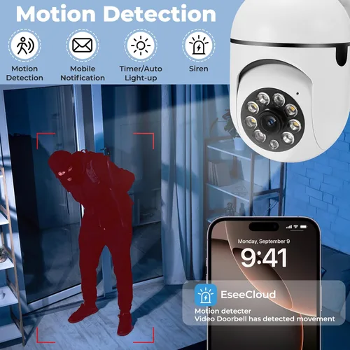 Miniatura 11 de Cámara de seguridad oneware con cable, cámaras inalámbricas 2.4G/5G para interior y exterior para seguridad del hogar con sensor de movimiento