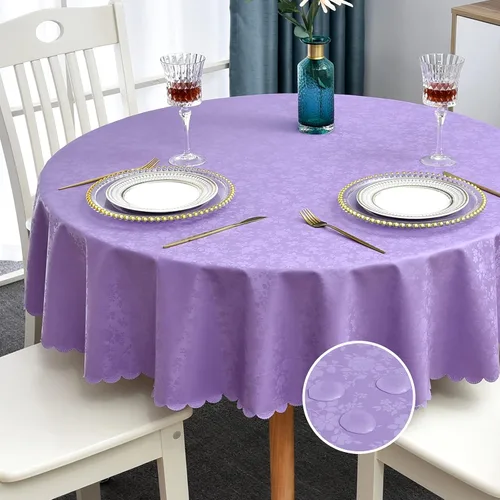 Miniatura 62 de Romanstile Mantel de poliuretano resistente a las manchas y a las arrugas, mantel para comedor/fiesta/camping interior y exterior, lavable, de Flor