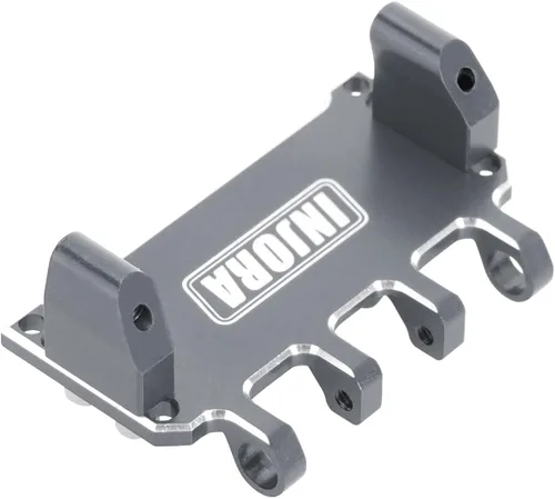 Miniatura 4 de INJORA Servo ajustable de aluminio CNC para Axial SCX24 1/24 RC Crawler Upgrade(gris)