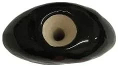 Miniatura 5 de Collar de Abaloryo de Efecto Multicolor en Negro de Piedra Cerámica Joyería Única