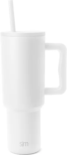 Miniatura 82 de Simple Modern Vaso Trek de 40 oz con Asa y Tapa con Pajilla Vaso de Viaje Aislado de Acero Inoxidable Apto para Portavasos Slumberland