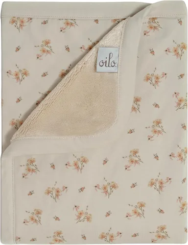 Miniatura 13 de Oilo Manta de bebé de oso, manta de bebé de oso de peluche con respaldo de felpa suave y estampado de jersey de algodón orgánico, doble capa