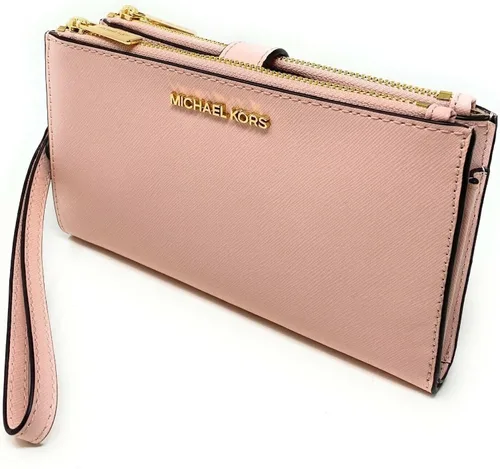 Miniatura 2 de Michael Kors - Billetera de viaje con doble cremallera, para mujer, modelo Jet Set, con correa para la muñeca