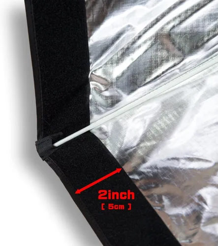 Miniatura 7 de UNPLUGGED STUDIO 24" x 36" 23.6 in x 35.4 in paraguas rectangular softbox con bolsa de transporte - Modificador de luz portátil para retrato
