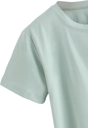 Miniatura 4 de MakeMeChic - Camisetas de manga corta casuales con estampado de letras para mujer