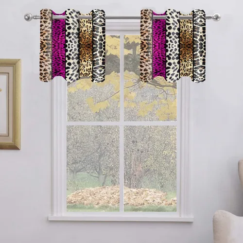 Miniatura 25 de Cortina opaca con estampado de animales salvajes, para oscurecer la habitación, con aislamiento térmico, con ojales para sala, comedor, dormitorio