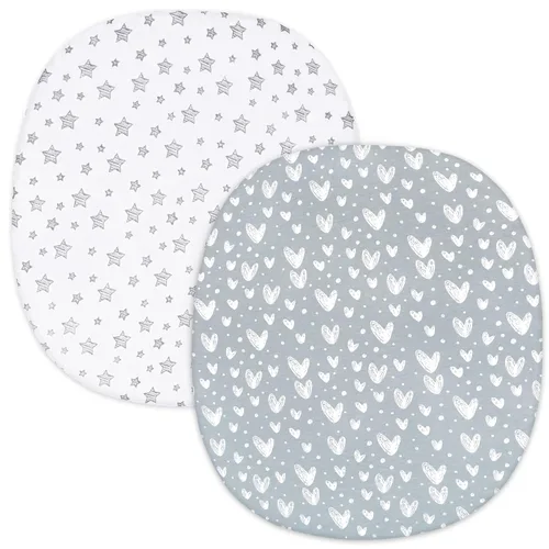 Miniatura 25 de Sábanas ajustadas de moisés compatibles con el moisés Fisher-Price Soothing Motions/Luminate y el moisés portátil Chicco LullaGo Anywhere, paquete