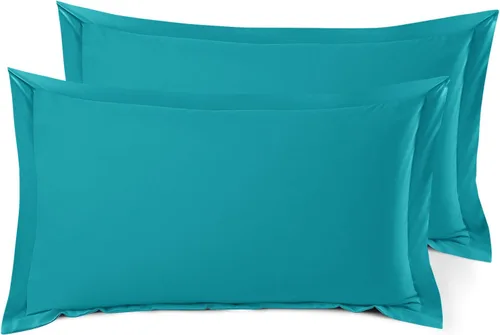 Miniatura 94 de Nestl Juego de 2 fundas tipo sham de almohada suaves - Fundas de almohada de microfibra de doble cepillado - Fundas de almohada de cama premium