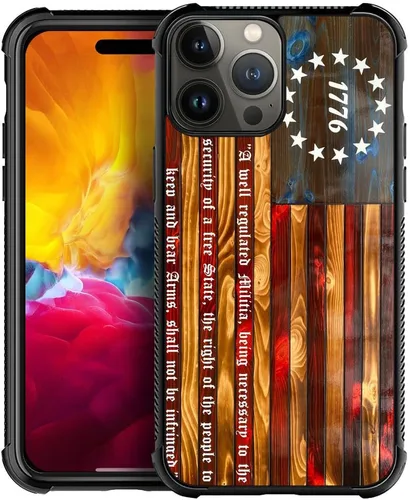 Miniatura 18 de Funda compatible con iPhone 12 Mini, fundas para mujeres y niñas, a prueba de golpes, antiarañazos, Betsy Ross de 13 estrellas, bandera Betsy Ross