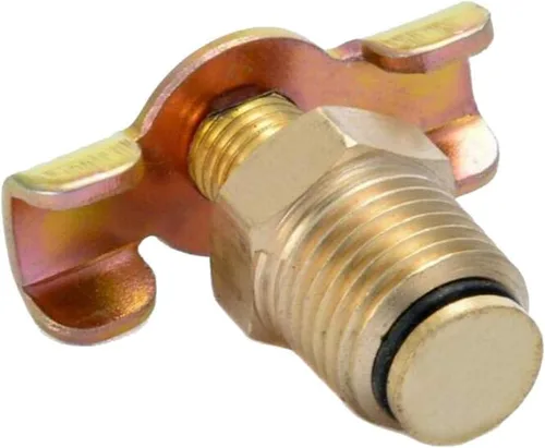 Miniatura 7 de harayaa 3/8 "válvula de drenaje de latón NPT compresor de aire tanque Petcock válvula de drenaje de agua 1.181x0.945 in