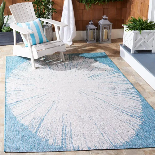 Miniatura 14 de Safavieh Courtyard Collection CY8893 - Alfombra decorativa para interiores y exteriores, no desprende pelusa, fácil de limpiar, 2 x 3 pies 7 beige
