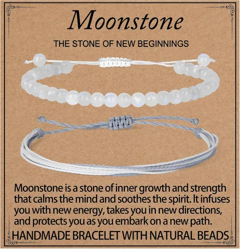 Miniatura 93 de LPBeads Pulsera de piedra natural hecha a mano de tamaño ajustable