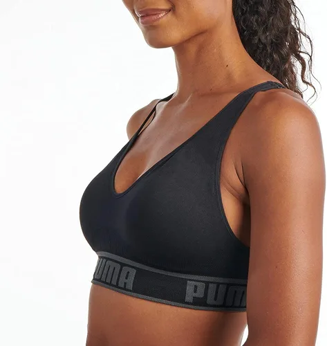 Miniatura 3 de PUMA - Brasier deportivo sin costuras para mujer
