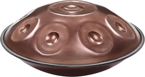 Miniatura 3 de Instrumento de tambor de acero Handpan 432Hz 10 notas en re menor 22 pulgadas hecho a mano, instrumento de percusión