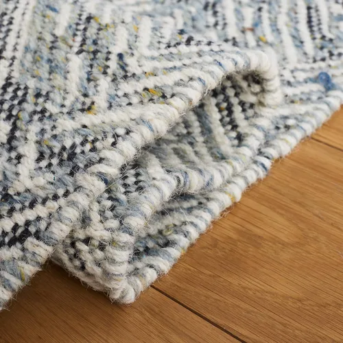 Miniatura 6 de SAFAVIEH Kilim Collection - Alfombra de pasillo de 2 pies 3 pulgadas x 7 pies, color gris, hecha a mano, de lana plana, ideal para zonas de alto