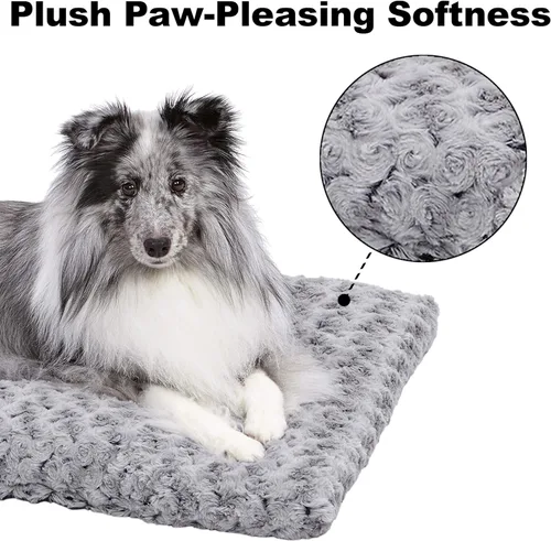 Miniatura 4 de Camas de mascotas para perros y gatos Quiet Time Deluxe Ombre cómoda felpa sintética para perros y gatos, 30 - pulgadas, Gris