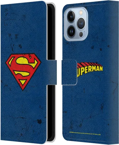 Miniatura 110 de Head Case Designs Funda de piel con licencia oficial de Superman DC Comics con logotipos negros y rojos compatible con Apple iPhone 11