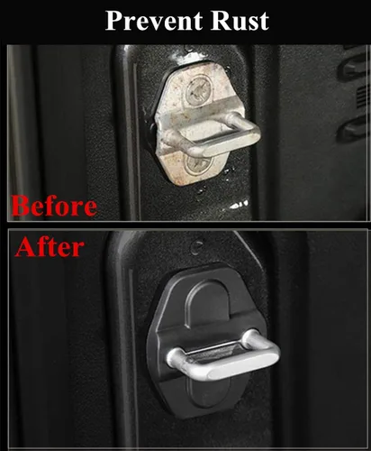Miniatura 7 de Cubierta decorativa para cerradura de puerta para Jeep Wrangler JL JLU 4XE Unlimited Sahara Sports Rubicon Gladiator JT 2018 2019 2020 2021 2022 2