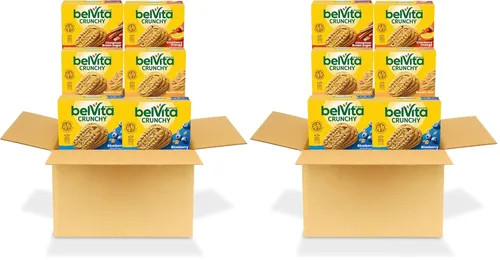 Miniatura 20 de Belvita - Galletas de desayuno en barra, paquete surtido de 4 sabores, 30 paquetes en total, 6 cajas (4 galletas por paquete)