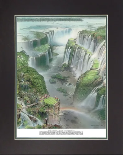 Miniatura 5 de Legends Never Die - Litografía oficial de doble mate "18 agujeros de golf infames