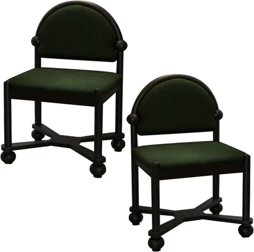 Miniatura 19 de JKGHK Sillas de comedor de madera, sillas de cocina para el hogar, silla auxiliar de cocina tapizada de tela, respaldo curvado retro, silla de sala