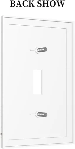 Miniatura 4 de Placa Cubierta de Interruptor de Luz de Palanca Individual con Diseño de Flor Botánica en Tablero de Madera Rústico Estilo Granja - Placa de Pared