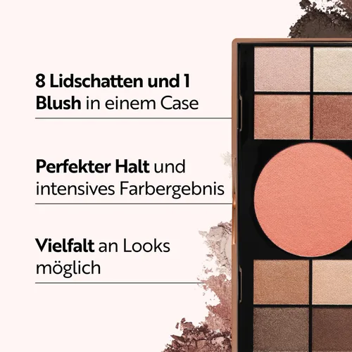 Miniatura 2 de M. Asam Magic Finish Elegant Vibes Palette (8 x 0.03 oz + 1 x 0.00 oz) - Paleta de sombras de ojos, 8 tonos de sombra de ojos armonizantes y rubor