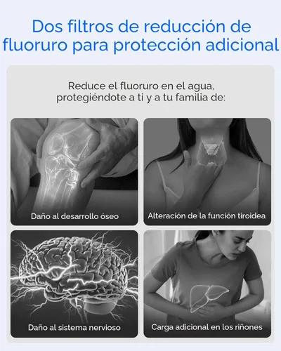 Miniatura 5 de Sistema de filtro de agua alimentado por gravedad Waterdrop, Sistema de 2.25G de acero inoxidable con 4 filtros, Grifo de nivel de agua de metal