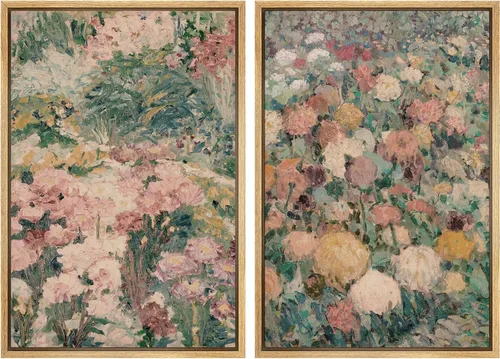 Miniatura 107 de MUDECOR Impresión en Lienzo Enmarcado Arte de Pared Anillos de Árbol de Madera de Roble Ilustración de la Naturaleza Arte Moderno Decorativo