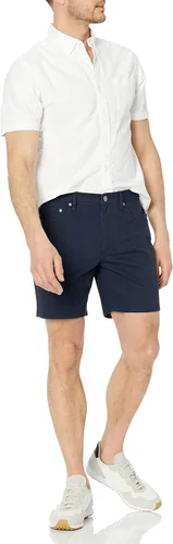 Miniatura 4 de Tienda Essentials Pantalones cortos elásticos con 5 bolsillos y entrepierna de 7 pulgadas para hombre