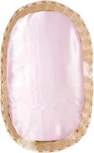 Miniatura 9 de Sábanas de moisés de seda para bebé, sábana bajera ajustable 100% seda de morera, ideal para cabellos de bebé, sábana suave y sedosa para moisés