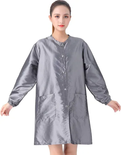 Miniatura 7 de Chaqueta Profesional de Smock de Salón, Chaqueta Impermeable para Estilista, Capa de Barbero, Chaqueta para Peluquería y Aseo de Mascotas