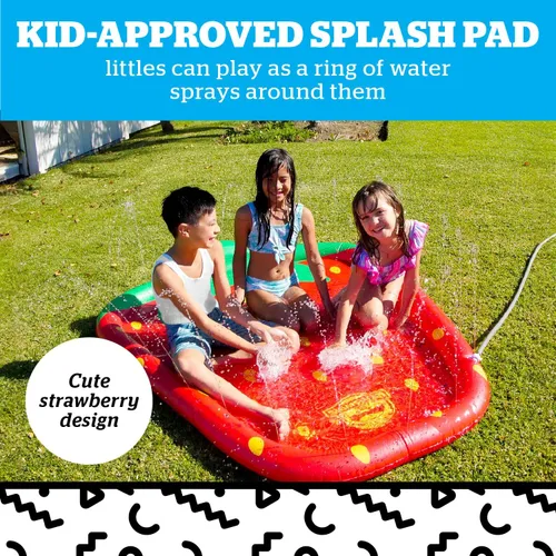 Miniatura 2 de BigMouth Inc Splash Pad Juguete de agua con aspersor para niños, juego de rociado de patio trasero de verano al aire libre para niños pequeños