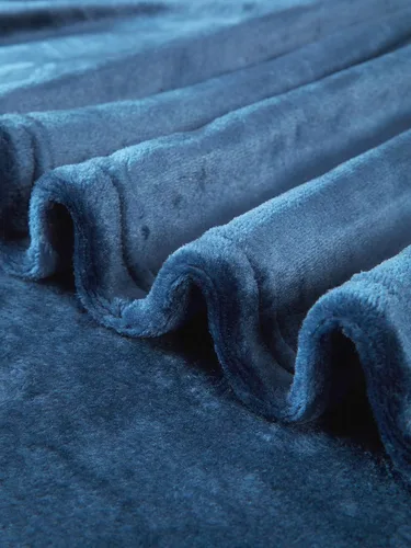 Miniatura 6 de TILLYOU Manta de forro polar para niños pequeños, 60 x 80 pulgadas, suave y cálida, para niños y niñas, color azul oscuro