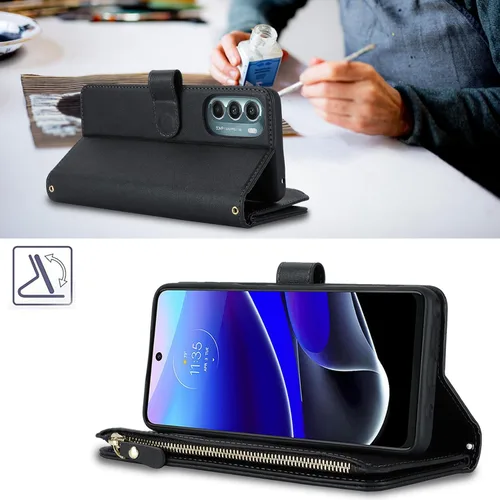 Miniatura 5 de Funda tipo cartera para Motorola Moto G Stylus 5G (2022) para mujeres y hombres, con tarjetero XT2215, funda cruzada para Moto G Stylus 5G