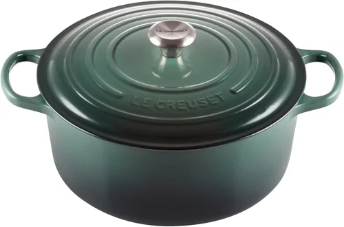 Miniatura 29 de Le Creuset Horno holandés redondo de hierro fundido esmaltado, 4.5 cuartos de galón, Marsella Marseille
