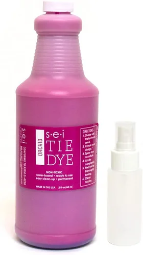 Miniatura 28 de SEI - Kit de teñido anudado aguamarina, tinte de tela para grupos grandes, 1 cuarto de galón (32 onzas), tinte teñido anudado premezclado, tinte