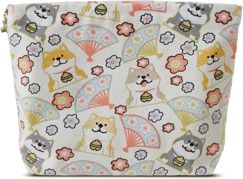 Miniatura 44 de HAPPYHEIDI Bolsa de maquillaje estética para mujer con compartimento para accesorios con cremallera para cosméticos, viajes, organizador de bolsos