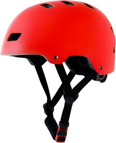 Miniatura 8 de Casco de bicicleta en 3 tallas para adolescentes, niños, jóvenes, adultos, Bavilk Casco de monopatín ajustable multideporte para bicicleta, Rojo mate