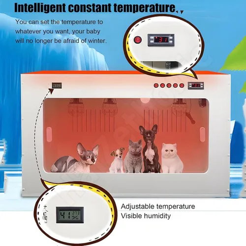 Miniatura 2 de Compact Brooder Nursery,Portable Insulated Puppy Incubator,with Heating & Fan,for Safe Transport and Home Care of Newborn Dogs, Cats,and Other Small