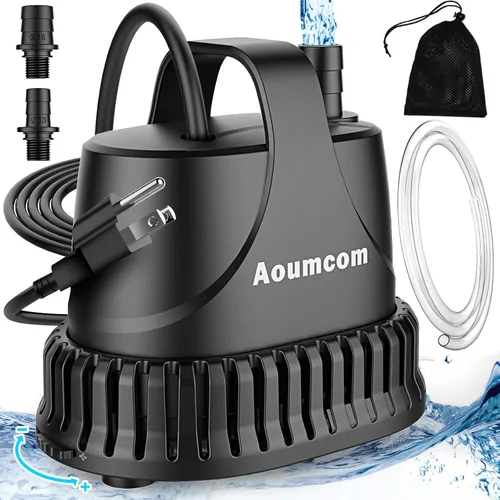 Miniatura 8 de Bomba de agua sumergible de 800 GPH, bomba de fuente de 40 W, bomba de sumidero, bomba de agua de 3000 L/H con cable de alimentación de 7 pies