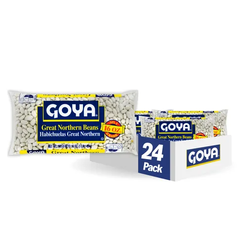 Goya Foods Great Northern Beans, seco, 16 onzas (paquete de 24)