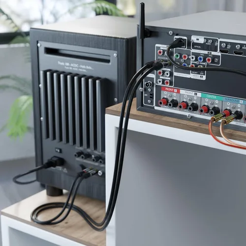 Miniatura 3 de CableDirect - Cable RCA/Phono de 3 pies, 2 × 2 enchufes, cable de audio estéreo, calidad de sonido prácticamente a prueba de roturas y impecable