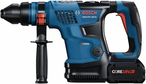 Miniatura 5 de BOSCH GBH18V-34CQB24 PROFACTOR™ 18V Conectado-Ready SDS-plus® Bulldog™ 1-1/4" Martillo giratorio con (2) baterías de alta potencia CORE18V® de 8 Ah