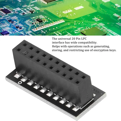 Miniatura 4 de Módulo LPC 20Pin de la seguridad de TPM 2,0 para el cifrado de datos del sistema informático de la placa base