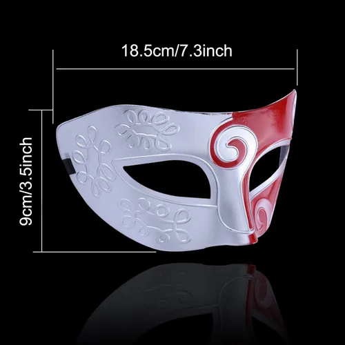 Miniatura 5 de Giveme5 14 máscaras venecianas unisex para mascarada, estilo vintage, estilo jazz, para mujeres y hombres, para disfraz de Halloween, medio