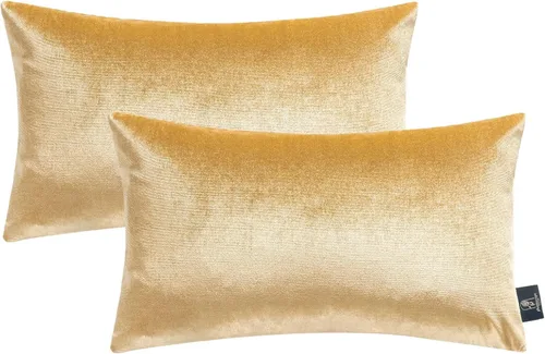 Miniatura 56 de Phantoscope Paquete de 2 Fundas de Cojín Decorativas de Terciopelo Suaves Sólidas Cuadradas para Sofá Color Taupe 22 x 22 pulgadas 55 x 55 cm Gris