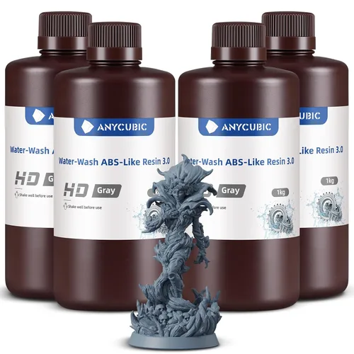 Miniatura 12 de ANYCUBIC Resina lavable con agua ABS-Like 3.0, resina para impresora 3D, alta dureza y alta precisión, fácil de procesar posteriormente, bajo olor